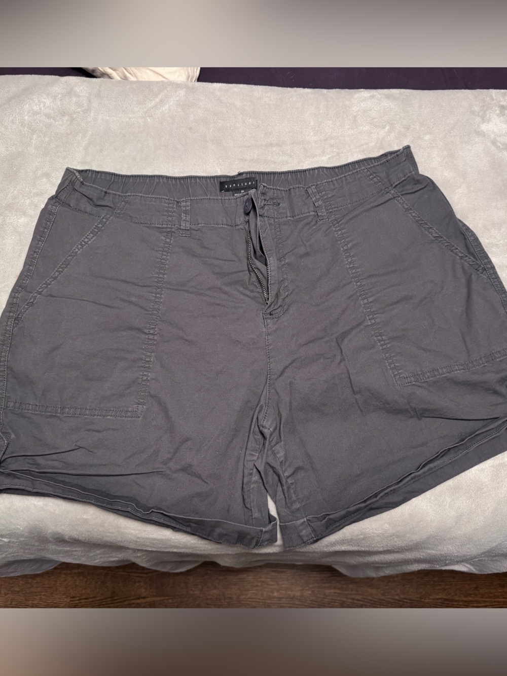 Sanctuary Charcoal Gray Pull-On Shorts
